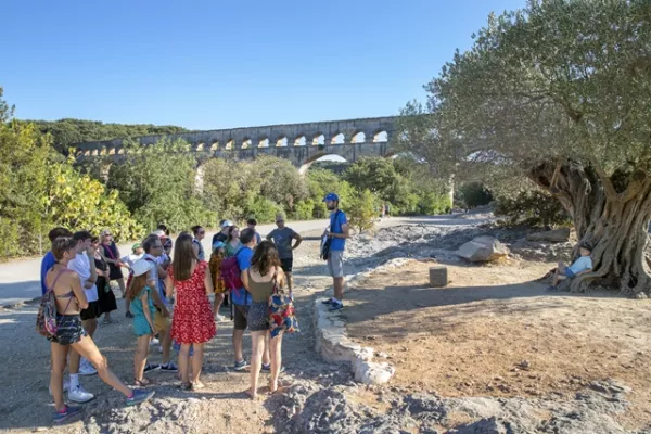 Organisation de visites sur le site du Pont du Gard